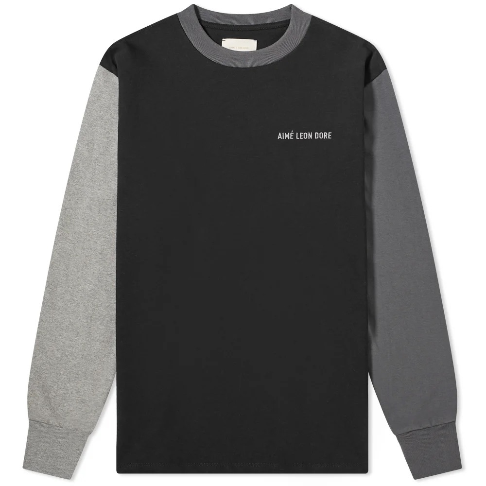 AIMÉ LEON DORE LONG SLEEVE COLOUR BLOCK T-SHIRT